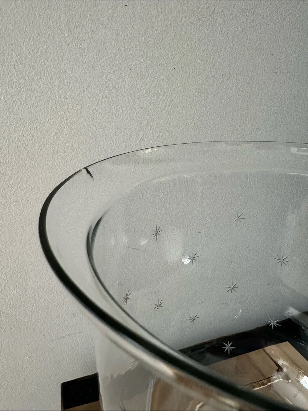 Pottery Barn | Etched Stars Bell Hurricane